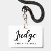 Rechter Naambadge Badge (Voorzijde met lanyard)