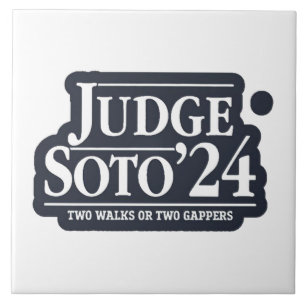 Rechter Soto 24 - Grappige geschenken voor honkbal Tegeltje