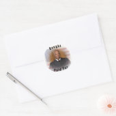 rechter Thomas BACHT en Paid for Ronde Sticker (Envelop)