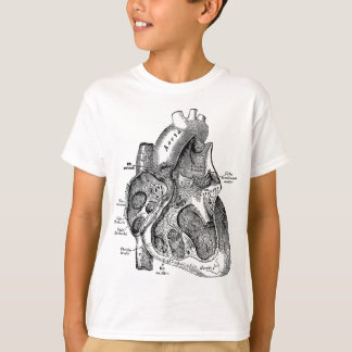 Rechterkamer van het Human Heart Anatomy T-shirt