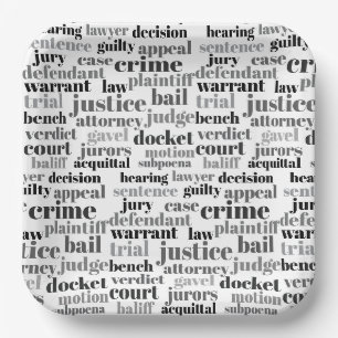 Rechterlijke Juridische Termen Word Cloud Ontwerp Papieren Bordje