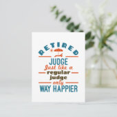 Rechterlijke rechter in ruste briefkaart (Staand voorkant)