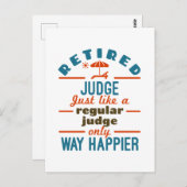 Rechterlijke rechter in ruste briefkaart (Voorkant / Achterkant)