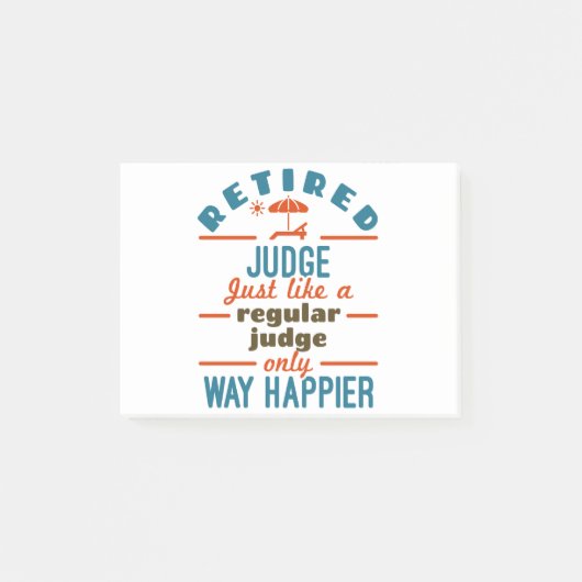 Rechterlijke rechter in ruste post-it® notes (Voorkant)