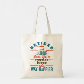 Rechterlijke rechter in ruste tote bag (Achterkant)