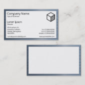 Rechthoek - Chrome buizen Visitekaartje (Voorkant / Achterkant)