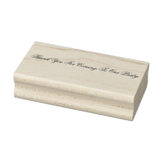 Rechthoek: Dank u voor het komen aan onze partijst Rubberstempel