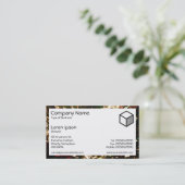 Rechthoek - glasvezel visitekaartje (Staand voorkant)