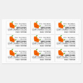 Rechthoek Moderne inbliksetiket Gebeelde wortelwor Labels (Vel)