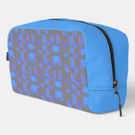 Rechthoek Patroon Grijs 7 Toilettasje