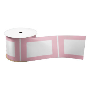Rechthoek roze en wit lijst lint