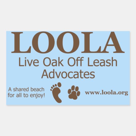 Rechthoek Sticker: LOOLAorg Rechthoekige Sticker (Voorkant)