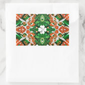 Rechthoek sticker met Ierse kleuren (Tas)