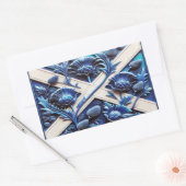 Rechthoek sticker met Schotse distels (Envelop)
