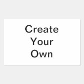 Rechthoek Stickers Sjabloon (Voorkant)