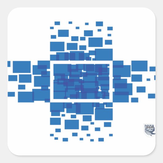 Rechthoek Vierkante Sticker (Voorkant)