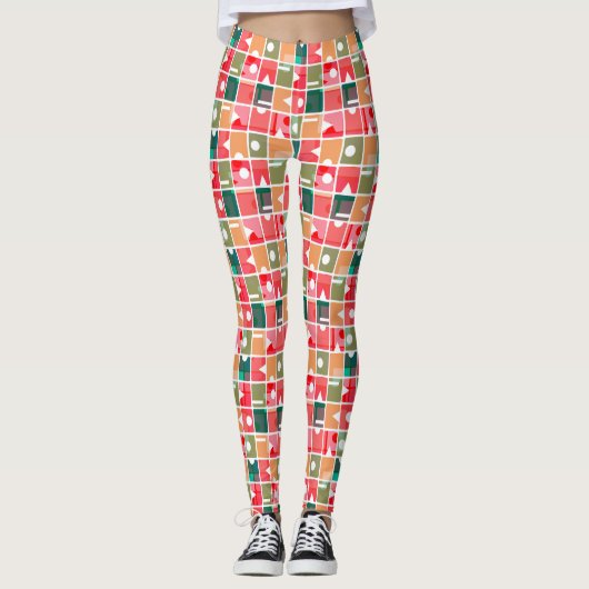 Rechthoeken Abstract 120623 Leggings (Voorkant)