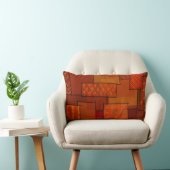 Rechthoeken, patchwork-patroon, doedelen. Schrootg Kussen (Stoel)