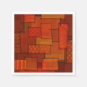 Rechthoeken, patchwork-patroon, doedelen. Schrootg Servet