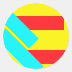 Rechthoeken Ronde Sticker