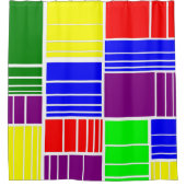 Rechthoeken splitsen douchegordijn (Voorkant)