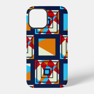 Rechthoeken van kleurrijke stukken. Trendy naadloo iPhone 12 Hoesje