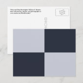 Rechthoeken voor zeemacht en grijs briefkaart (Voorkant / Achterkant)