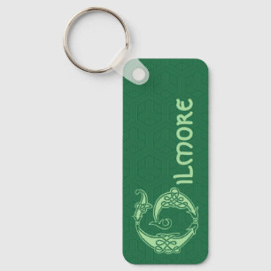 Rechthoekig Celtic Knot Decorative Capital G Sleutelhanger