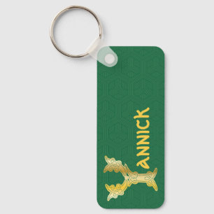 Rechthoekig Celtic Knot Decorative Capital Y Sleutelhanger