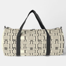 Rechthoekig patroon Neutraal Beige Plunjezak