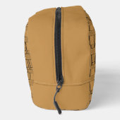 rechthoekig patroon neutrale karamel toilettasje (Rechts)