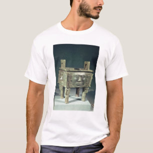Rechthoekig 'vat' met menselijke gezichten t-shirt