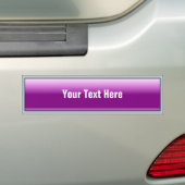 Rechthoekig Web 2.0 Button Roze Bumpersticker (Op auto)