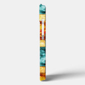rechthoekige borden, gekleurd en gekleurd, cyaan s Case-Mate iPhone case (Achterkant / Links)