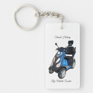 Rechthoekige eenzijdige acrylen sleutelhanger