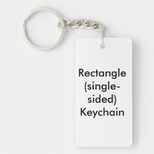 Rechthoekige (eenzijdige) sleutelhanger