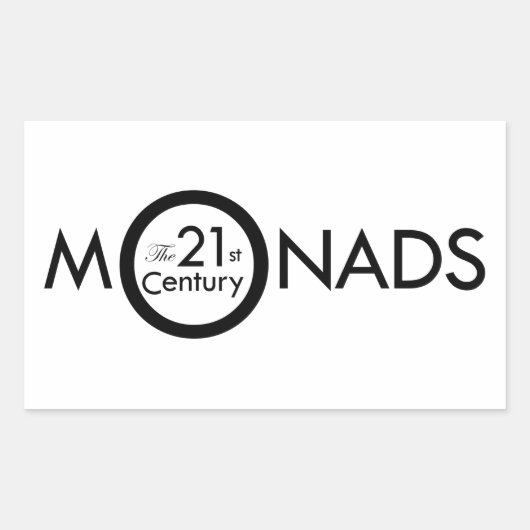 Rechthoekige Monads Sticker (Voorkant)