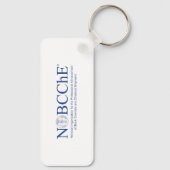 Rechthoekige NOBCChE-Sleutelhanger Sleutelhanger (Achterkant)
