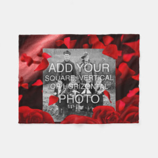 Rechthoekige of Instagram-foto aangepaste fleece d Deken