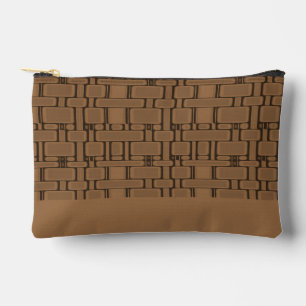 Rechthoekige patroon neutrale koffie etui