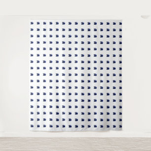 Rechthoekige saffierblauw wandkleed