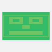 Rechthoekige sticker (Voorkant)