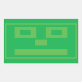 Rechthoekige sticker