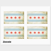 Rechthoekige Sticker met uitzichtloze vlag P (Vel)