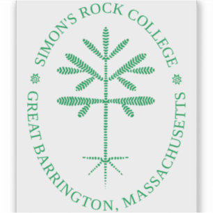 Rechthoekige vinyl groene afdichting sticker