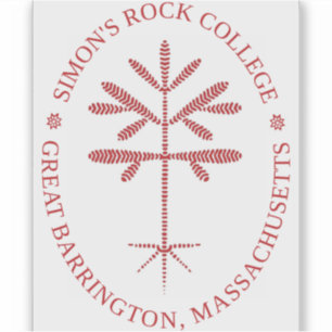 Rechthoekige Vinyl Red Seal Decal Sticker