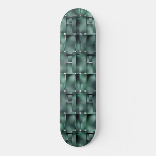 Rechthoekige vormen in het donker en gespikkeld gr skateboard (Voorkant)