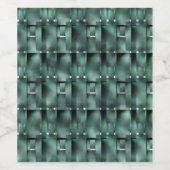 Rechthoekige vormen in het donker en gespikkeld gr wijn etiket (Enkel label)