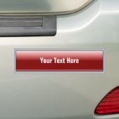 Rechthoekige Web 2.0-knop Rood Bumpersticker (Op auto)