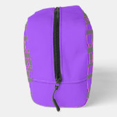 Rechthoekpatroon grijs 9 toilettasje (Rechts)